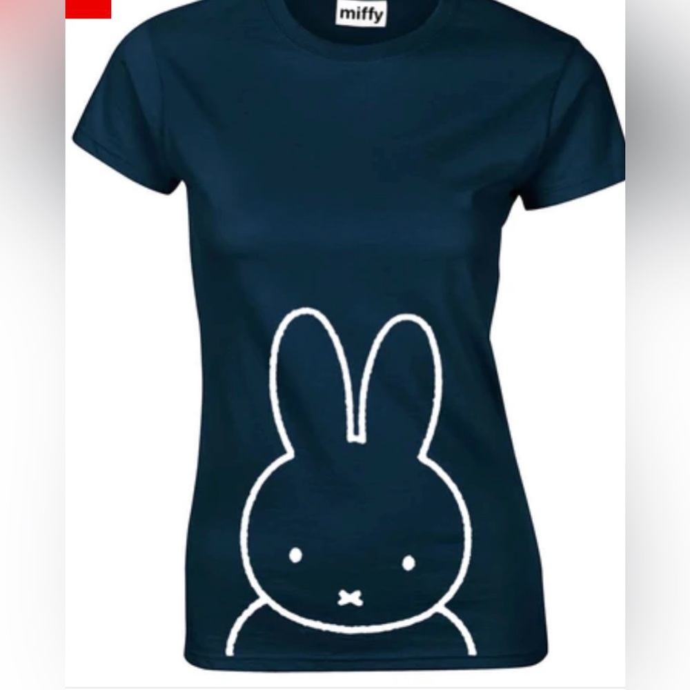 MIFFY-Imported (NWT) Women's Style Short Sleeve Blue Character Tee - Picture 12 of 12